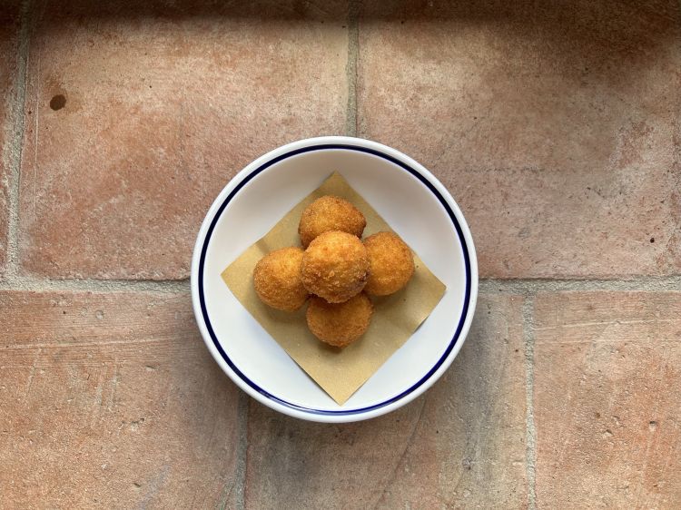 Arancini con genovese di agnello
