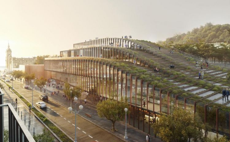 Sopra, il rendering della nuova sede del Basque Culinary Center, 9mila metri quadrati sempre a San Sebastian ma nel centro della città. I lavori inizieranno a breve, inaugurazione prevista tra la fine del 2024 e l'inizio del 2025. Paolo Marchi: «Perché questa nuova sede?». Joxe Mari Aizega: «Nel nuovo edificio Goe (sta per "Gastronomy Open Ecosystem", ndr) amplieremo la ricerca e l’innovazione. È un sogno: oggi vengono qui da tutto il mondo per frequentare la scuola; vogliamo che vengano nel nuovo spazio per sviluppare progetti di innovazione e di ricerca, start up, non solo per cucinare ma per pensare un nuovo modello di ristorante. Deve essere un laboratorio di idee, uno spazio di creatività che dialoga con l’impresa, che consente il coworking e avvicina la scienza». Nell'attuale sede rimarrà invece la formazione scolastica
