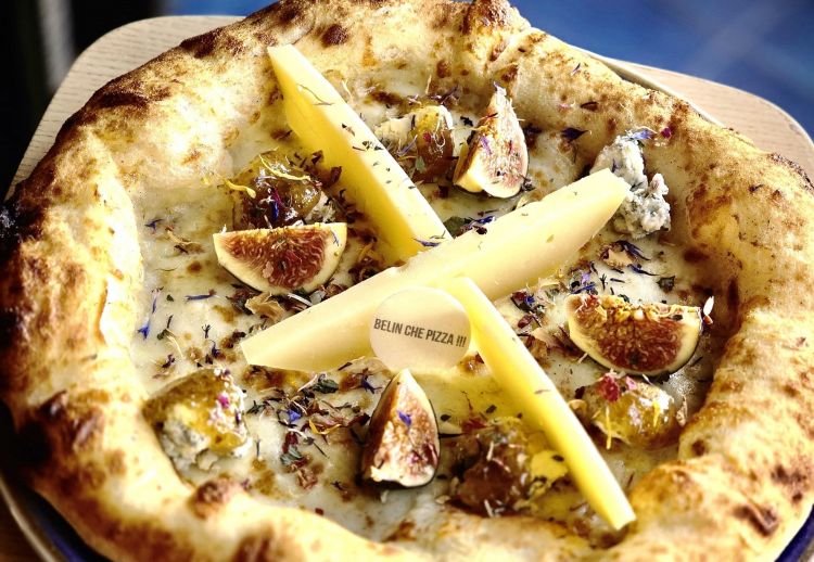 Una pizza da Bedin, la Mica pizza e fichi