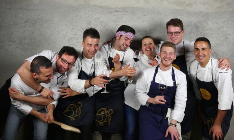 Biafora (secondo da sinistra) con i colleghi calabresi di Cooking Soon