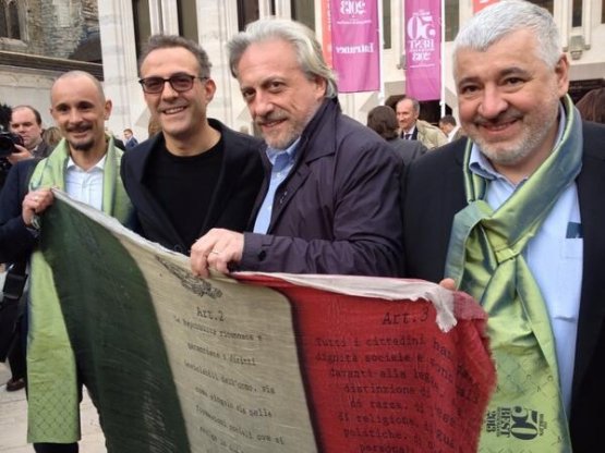 Enrico Crippa, Massimo Bottura, Davide Scabin and Umberto Bombana at 50 Best 2013
