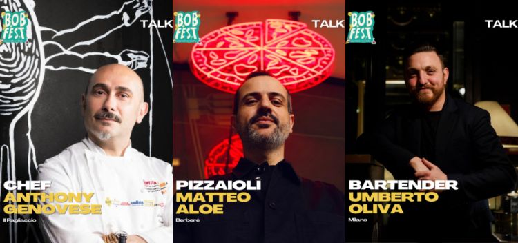 I protagonisti del talk intitolato “Identità Golose e la grande Calabria fuori dalla Calabria”: Anthony Genovese, Matteo Aloe e Umberto Oliva