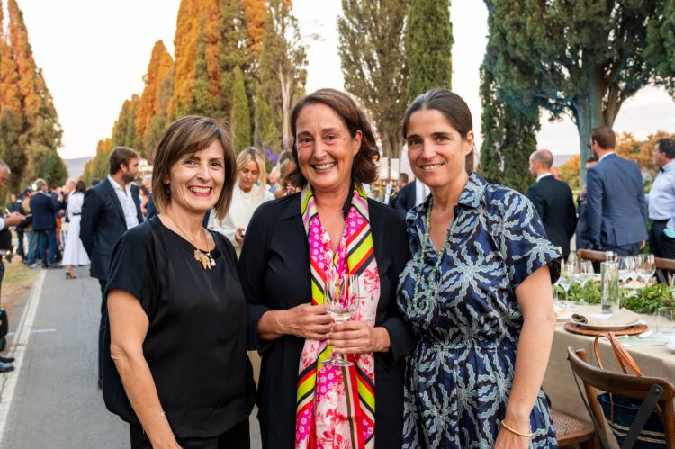 Da sinistra, Cinzia Merli, Le Macchiole Vice, P