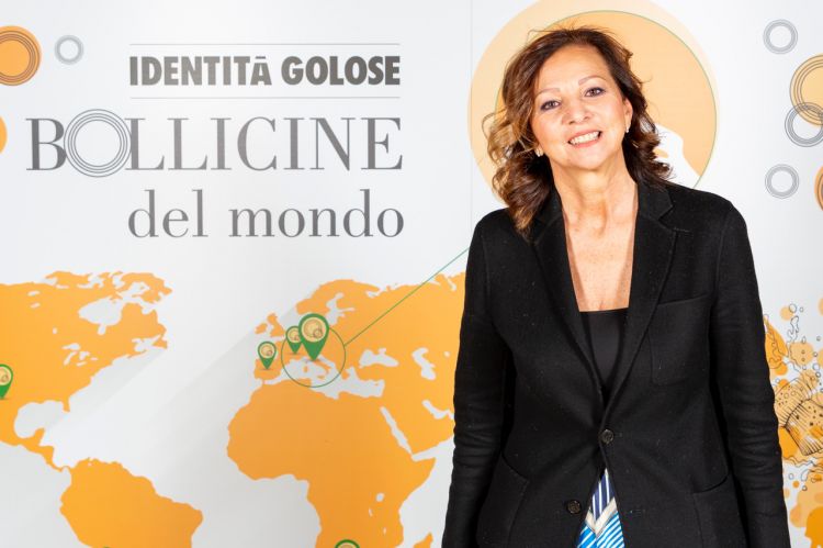 Our wine lady Cinzia Benzi, co-creator and co-ordinator of the Guide to the World's Bubbles
