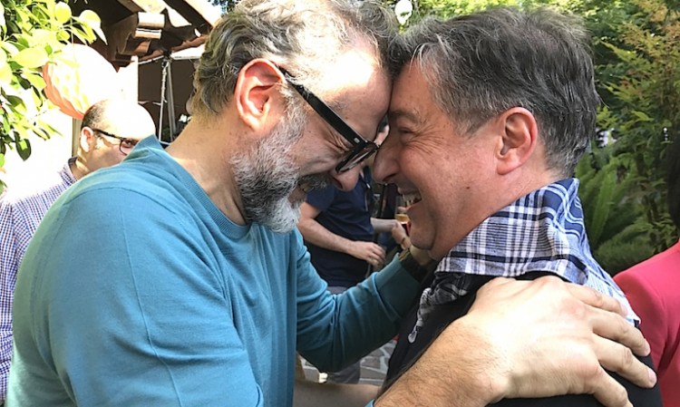 Massimo Bottura e Joan Roca a San Sebastian nella primavera 2018
