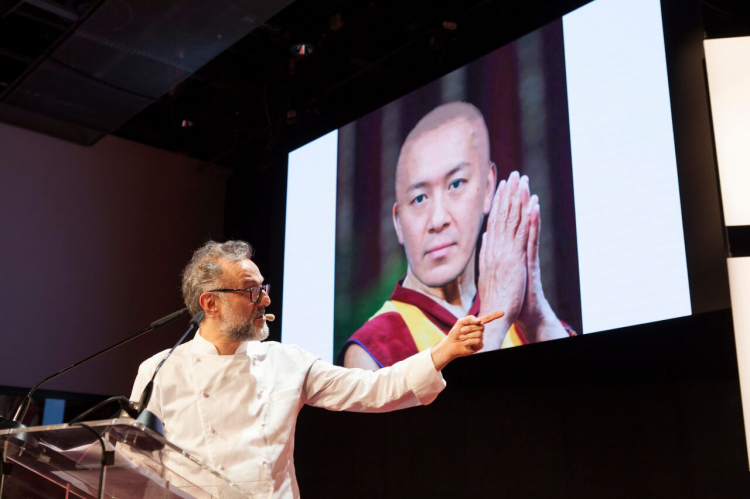 Bottura e il Dalai Taka
