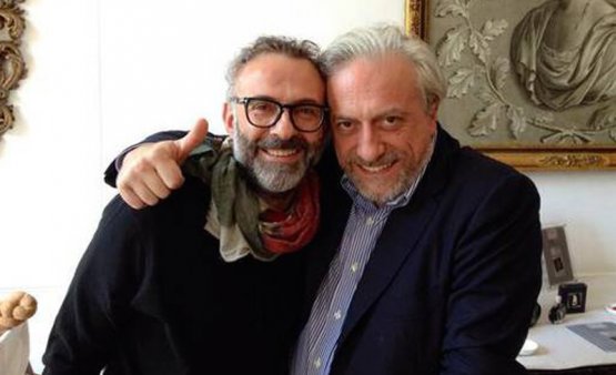The new leader of the World's 50Best Massimo Bottura and Davide Scabin
