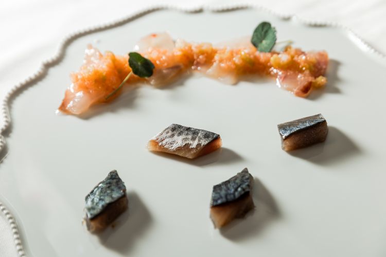 Branzino e sgombro al fumo
