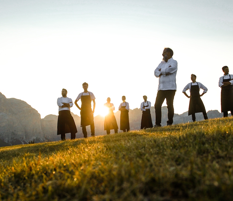 La brigata del St. Hubertus del Rosa Alpina
