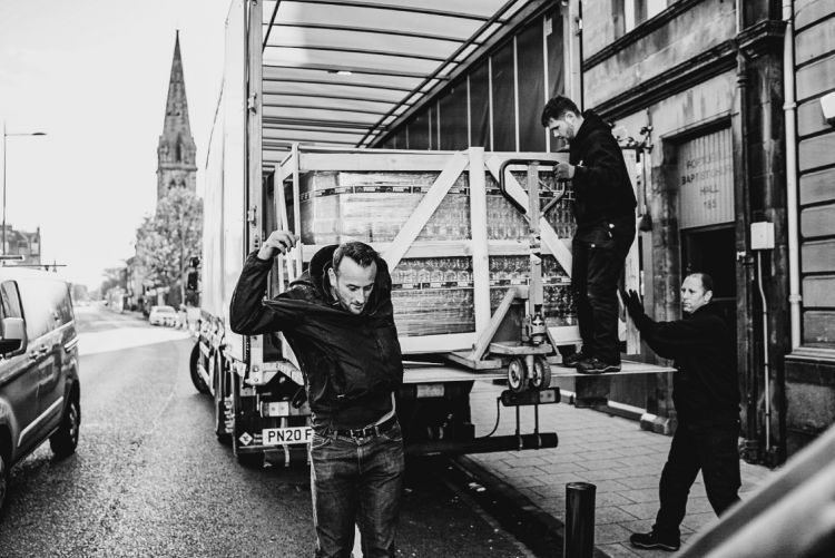 The arrival of Big Betty Moretti in Edinburgh