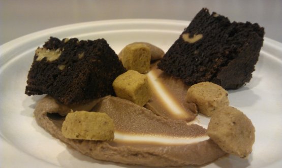 Il Brownie morbido con cremoso di cioccolato al la