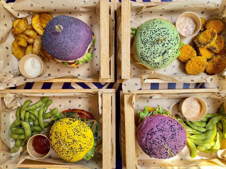 I colorati panini di Flower Burger