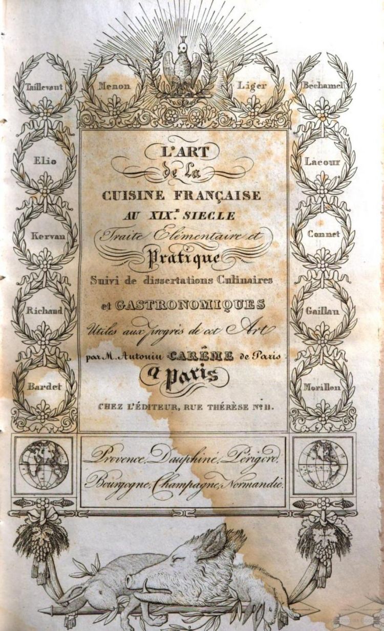 L’Art de la cuisine au XIXe siècle. Traité élémentaire et pratique