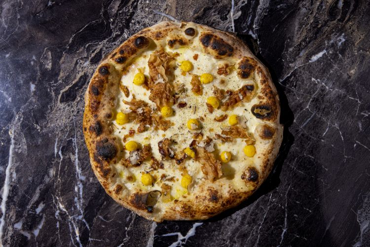 La pizza Carbonara