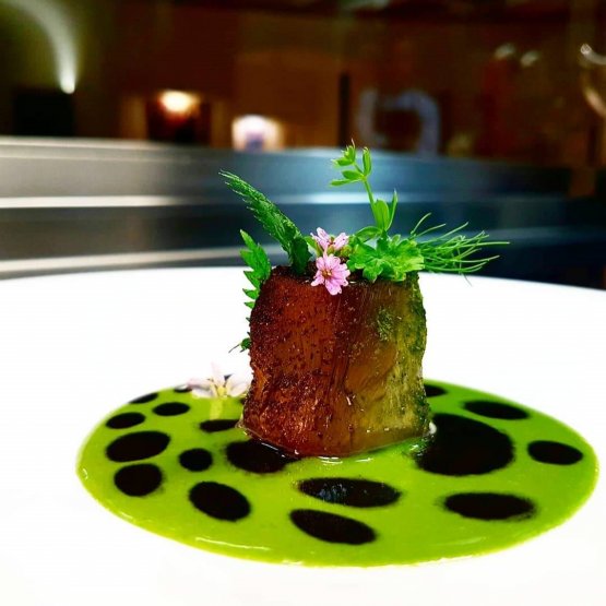 Carciofo al carbone, robiola di Roccaverano, olio 