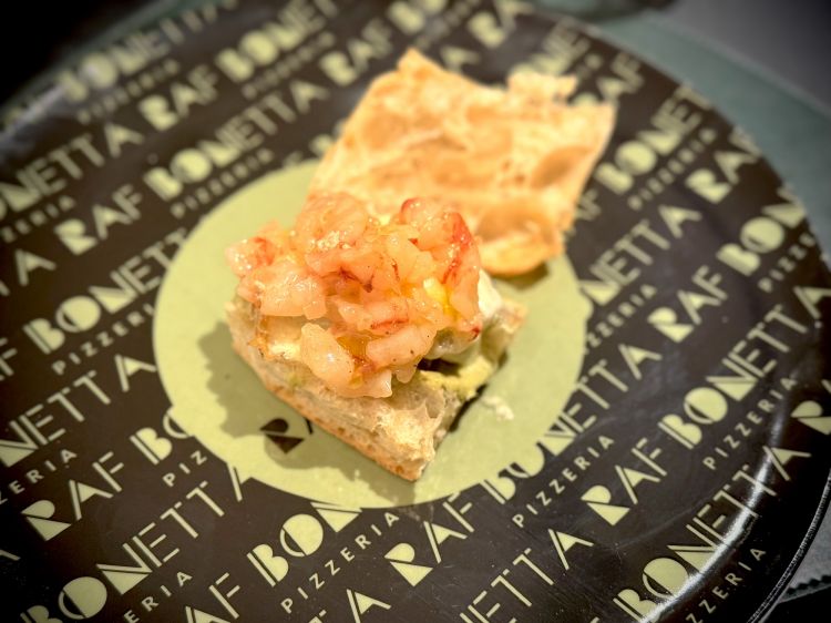 Carciofo e gambero rosso
