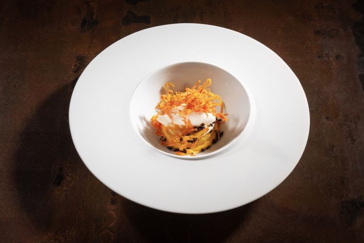 Carota, olio d'oliva, yogurt e banana
