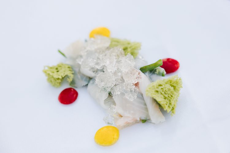 Carpaccio di branzino della Valle del Lovo