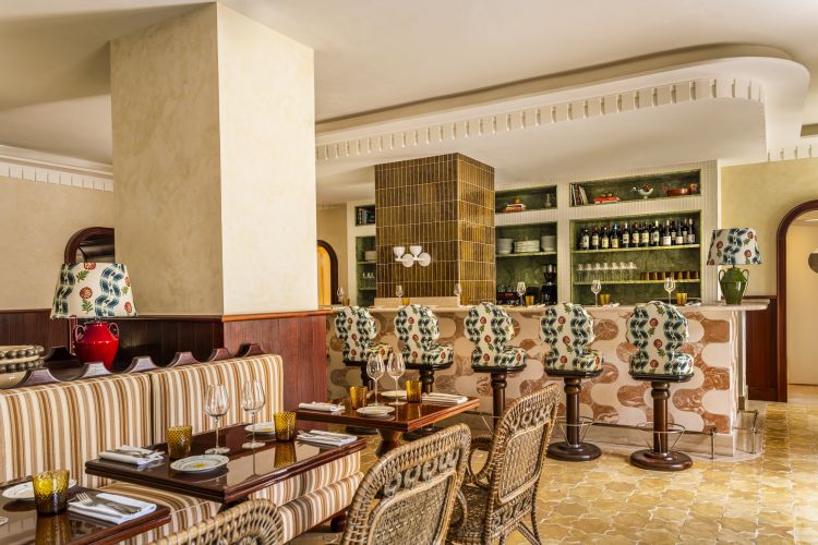 La sala ristorante in uno scatto di Jérôme Galland