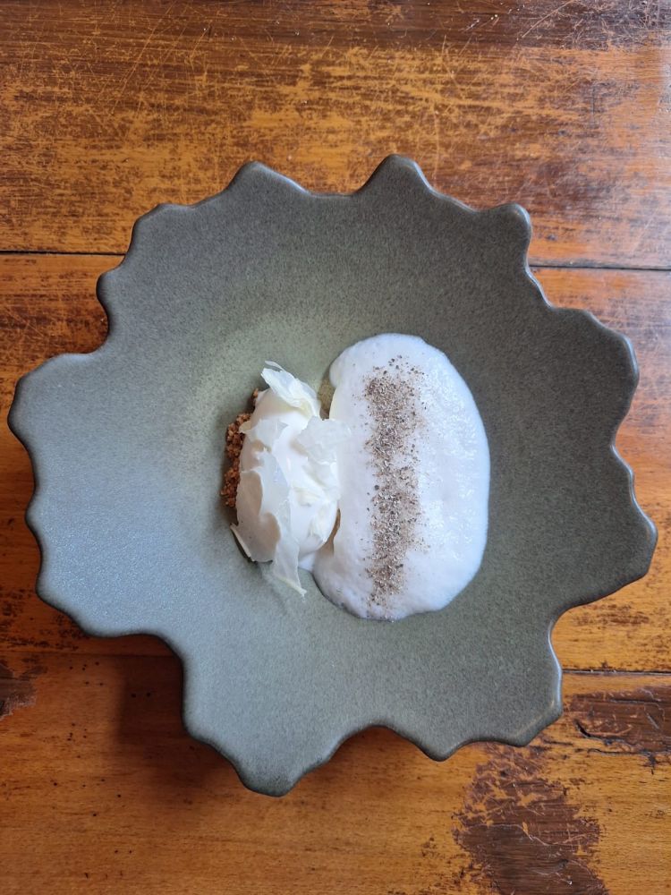 Resina, licheni e latte di capra
