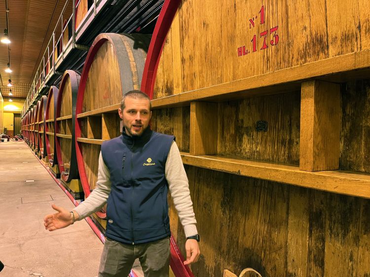 Il giovane e preparato enologo della tenuta Davide Bozzon