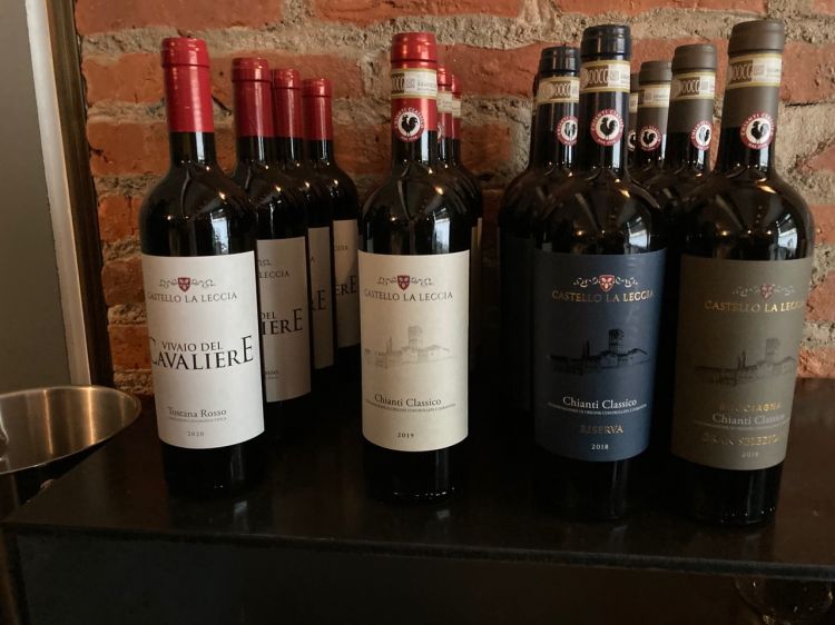 Le etichette in degustazione al ristorante Il Liberty di Milano