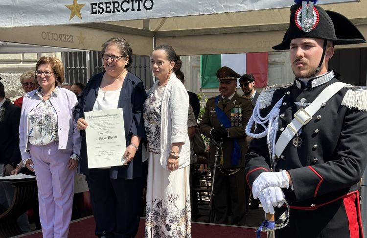 Giungo scorso: Valeria Piccini nominata Cavaliere della Repubblica