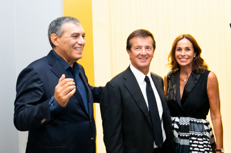 Claudio Ceroni con Giorgio Gori e Cristina Parodi
