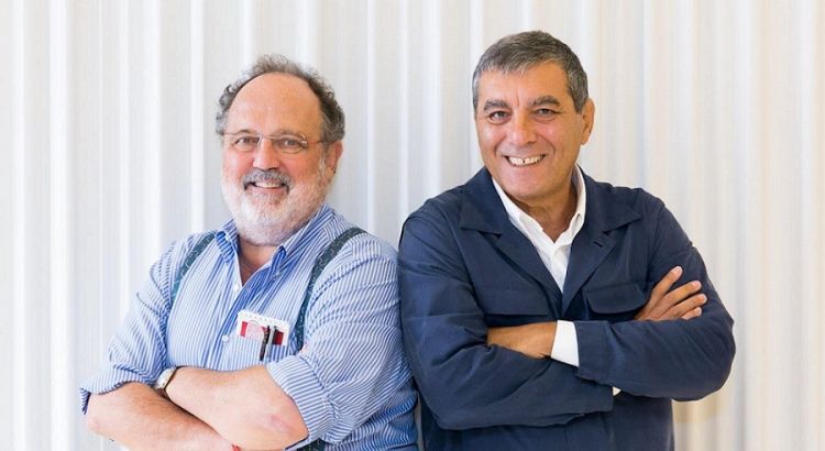Paolo Marchi e Claudio Ceroni, soci fondatori di Identità Golose nel 2004 e dell'hub di Identità Golose MIlano nel settembre 2018, il giorno 18, cinque anni fa
