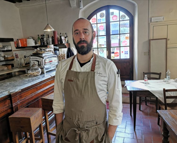 Lo chef Andrea Caporicci
