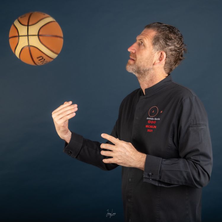 Alexandre Mazzia was a professional basketball player, a shooting guard/small forward in Nationale 1 (France’s top league), known for his shooting accuracy, until an injury in 2004 forced him to retire