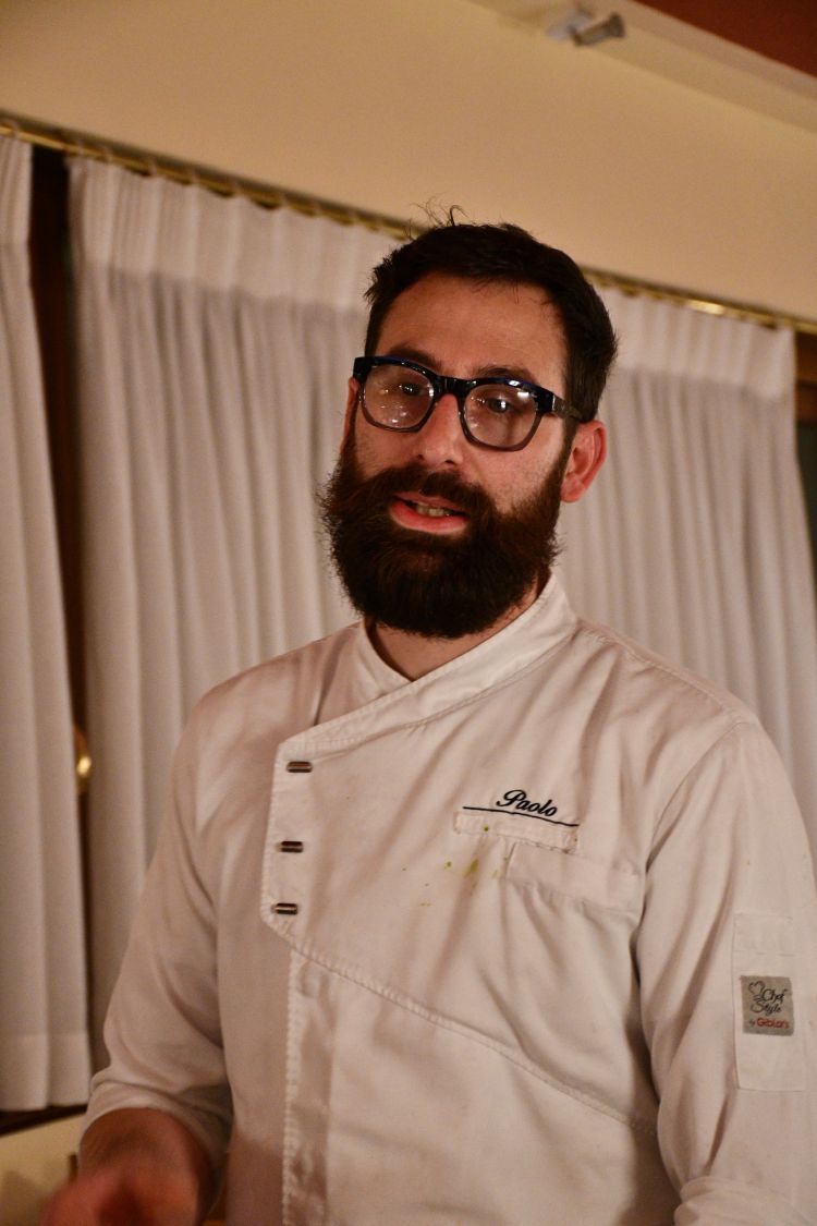 Paolo Bavaresco, 35 anni, lo chef creativo del ristorante All'Antico Girone