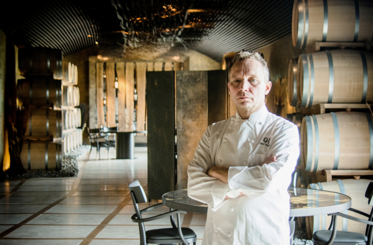 Oliver Glowig nel suo nuovo Barrique, ai Castelli 