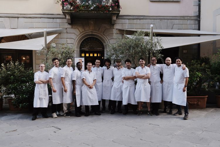 I partecipanti all'evento Chef sotto al Portico
