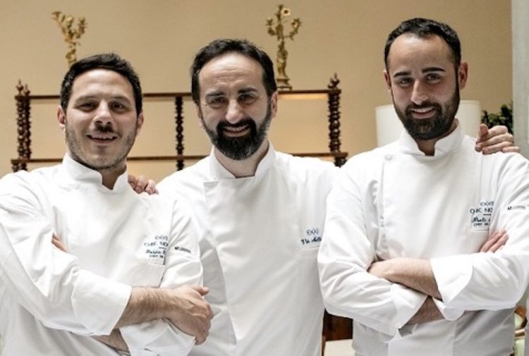 Vito Mollica, al centro, insieme ai restaurant chef Rosario Bernardo e Paolo Acunto
