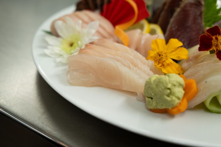 Un piatto composto dal maestro Hirotoshi Ogawa, 