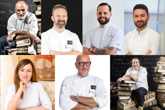 The seven speakers at Pasticceria italiana contemp