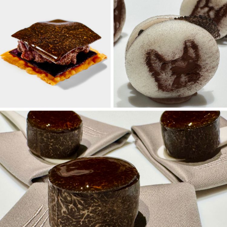 1.- Lepre &agrave; la royale&nbsp;2.- Biscotto Bulli di lepre&nbsp;3.- Royale di lepre
