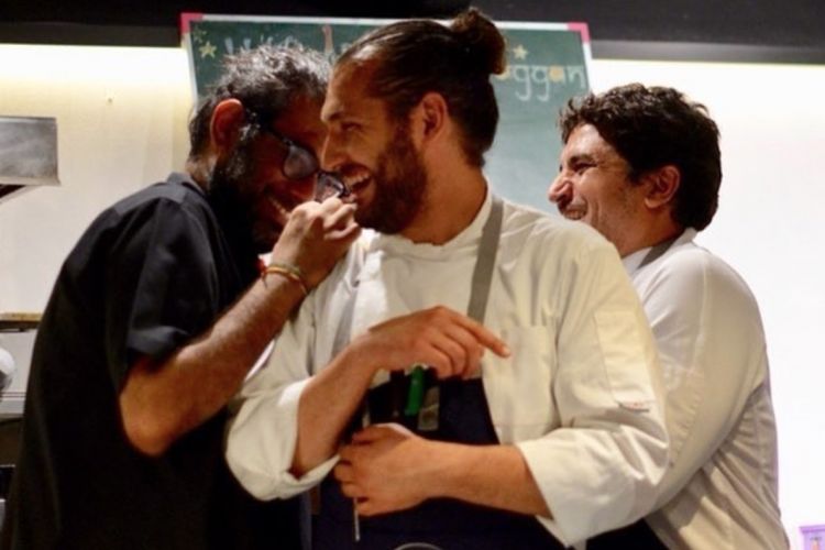 Con Colagreco e Gaggan Anand
