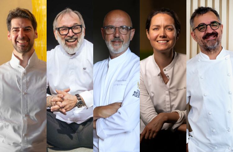 Massimiliano Alajmo, Norbert Niederkofler, Franco Pepe, Jessica Rosval, Mauro Uliassi