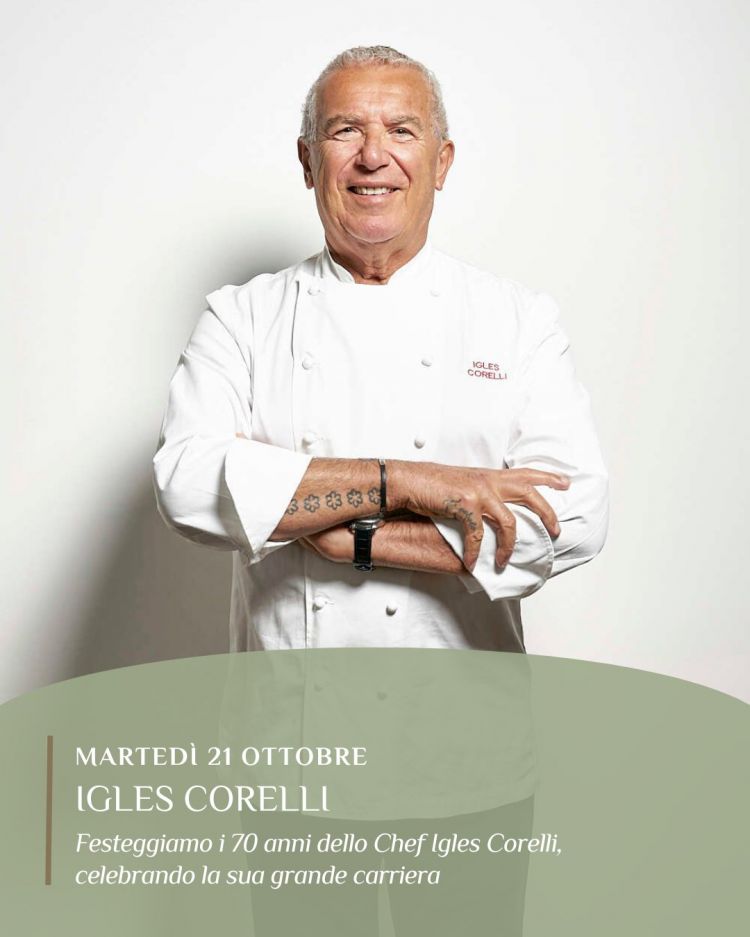 Igles Corelli sarà protagonista  Identità Golose Milano di una cena speciale, martedì 21 ottobre. Per prenotare clicca qui
