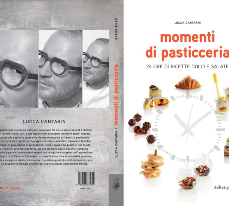 La copertina di Momenti di Pasticceria, il nuovo libro di Lucca Cantarin
