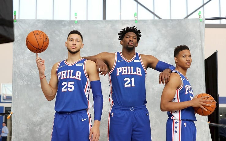 I 76ers, squadra di basket di Philadelphia