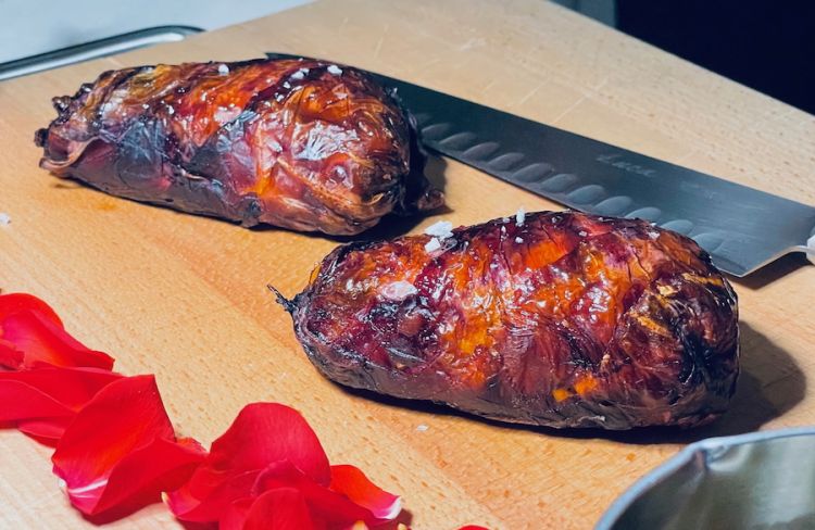 Piccione alle rose
