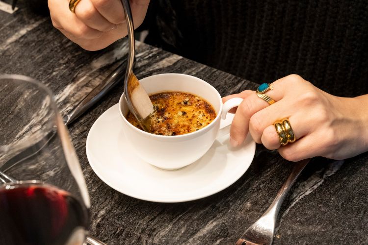 Crema catalana al Parmigiano e finocchio
