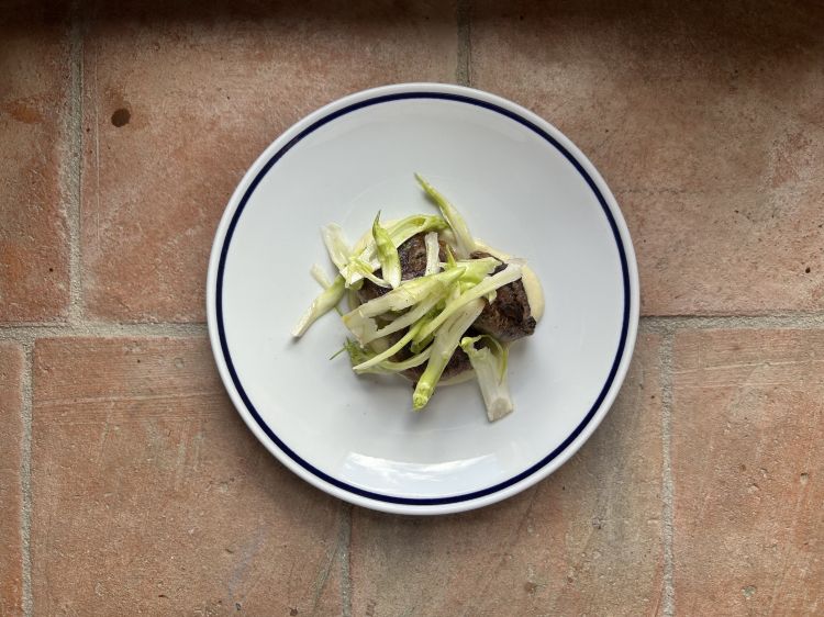 Crepinette di asino, cavolfiore e puntarelle
