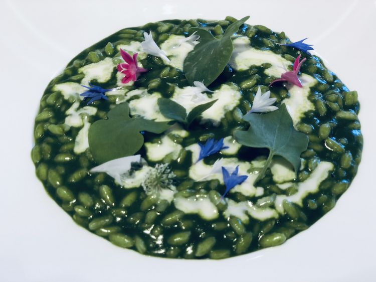 Enrico Crippa: Wild garlic risotto
