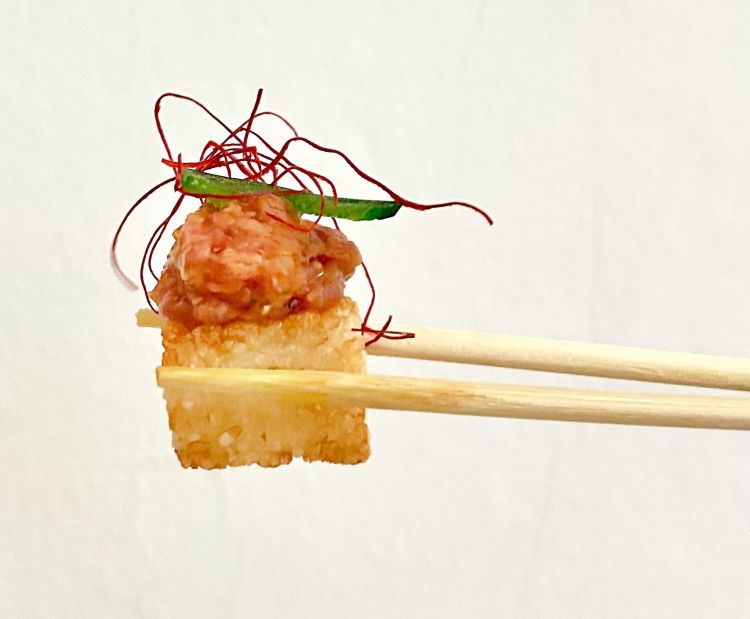 I Crispy rice tuna di Aji a Milano
