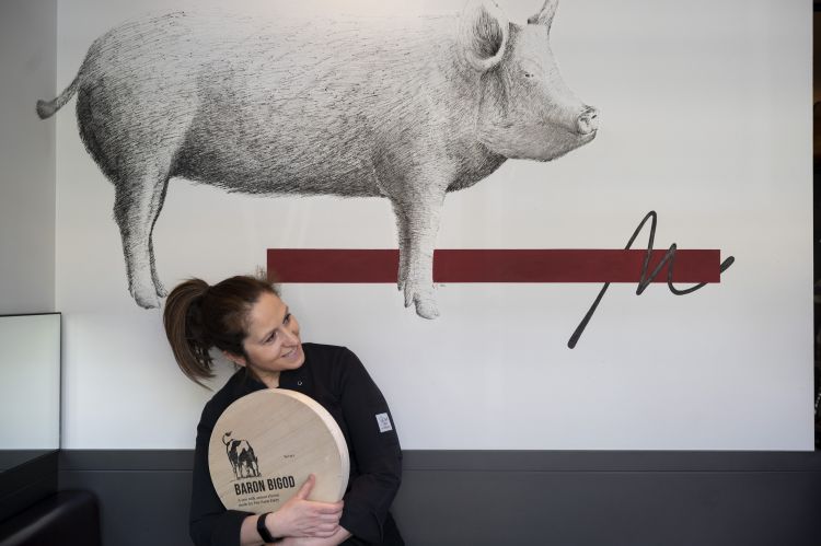 Maria Cristina Mazzone nel suo locale