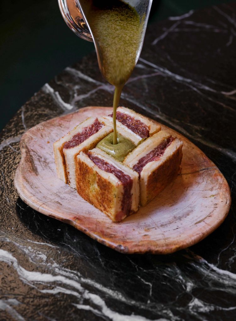 Il croque sando di Beefbar
